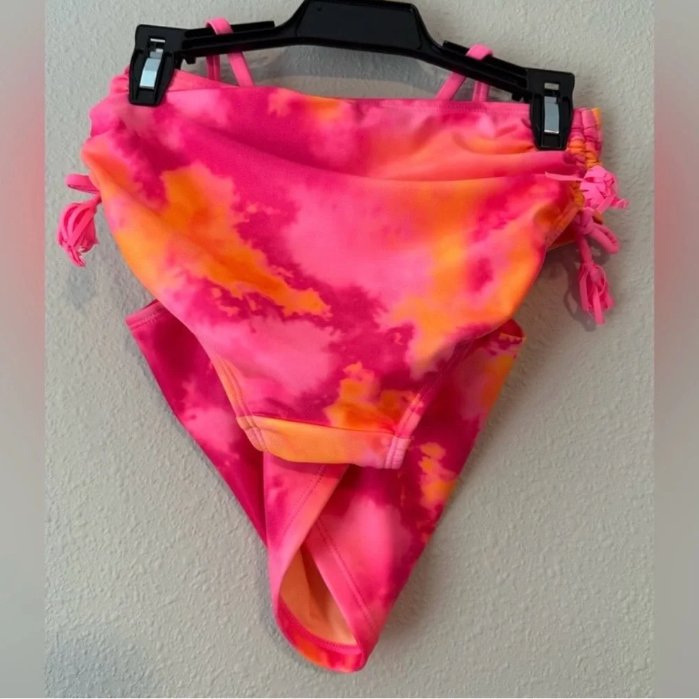 Thereabouts Girls Creamsicle Tie Dye Tankini Set NWT Size XL 16